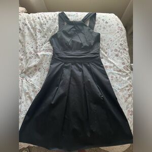 Black Dress with Neckline Detail